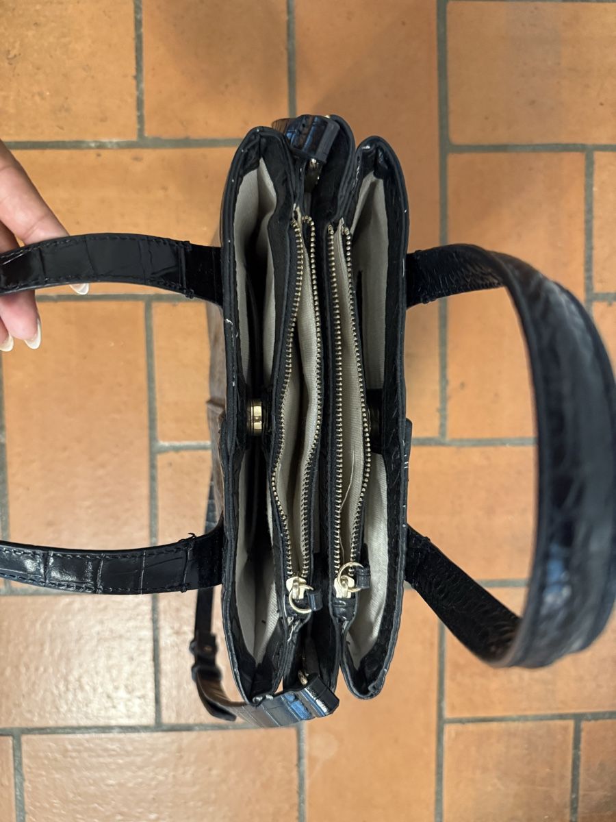 Taschen für Damen: Black Crocodile-effect Tote Bag with Strap – Gebraucht aus Schlieren von _Meenu 1