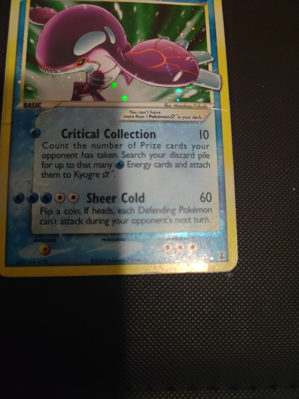 Pokémon Carte collezionabili: Kyogre Goldstar PO – Usato da Lausanne venduto da G0b3l3t 3