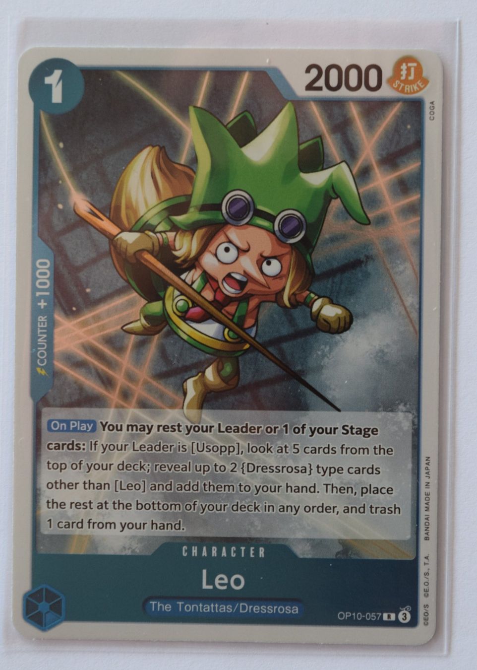 Bandai Carte collezionabili: One Piece Leo OP10-057 R – Usato da Lugano venduto da VlaseCard