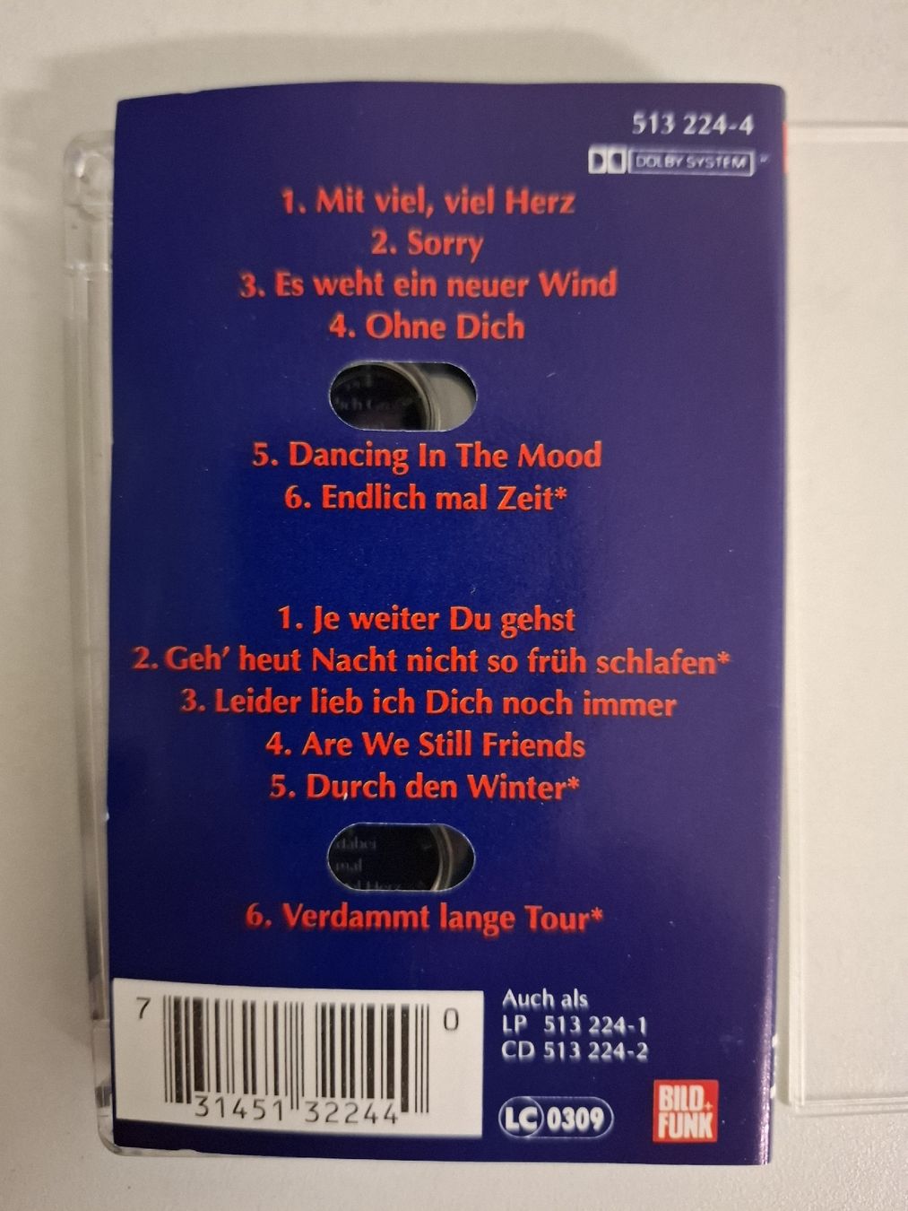 Musicassette: HOWARD CARPENDALE, Mit viel viel Herz – Usato da Schänis venduto da Heli670 1
