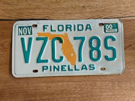 Florida Nummernschild Pinellas County - USA