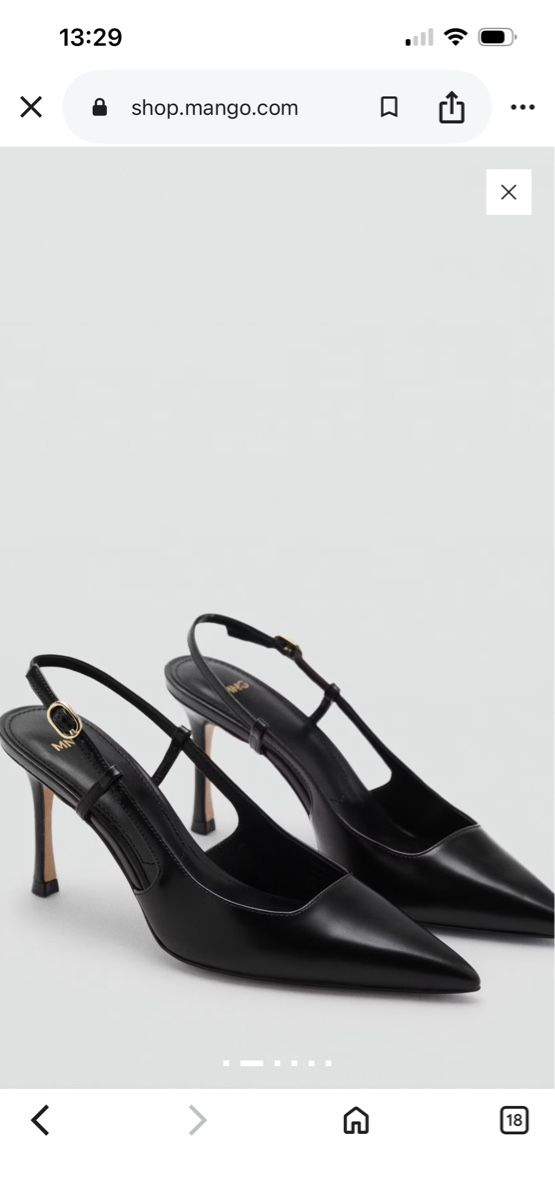 Mango Scarpe da donna: Spitze Slingback-Lederpumps von Mango – Nuovo (secondo la descrizione) da Bern venduto da SinaArikan 6