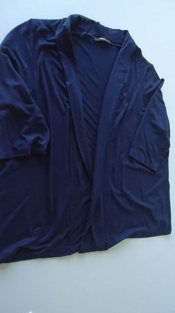 Dunkelblaue Strickjacke, Cardigan, Übergangsjacke, XL