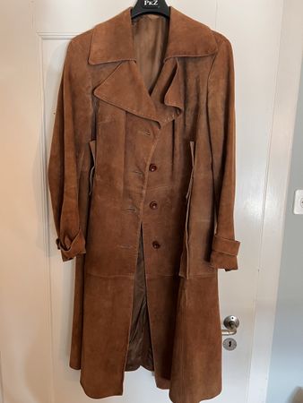 Vintage Ledermantel Grösse M braun