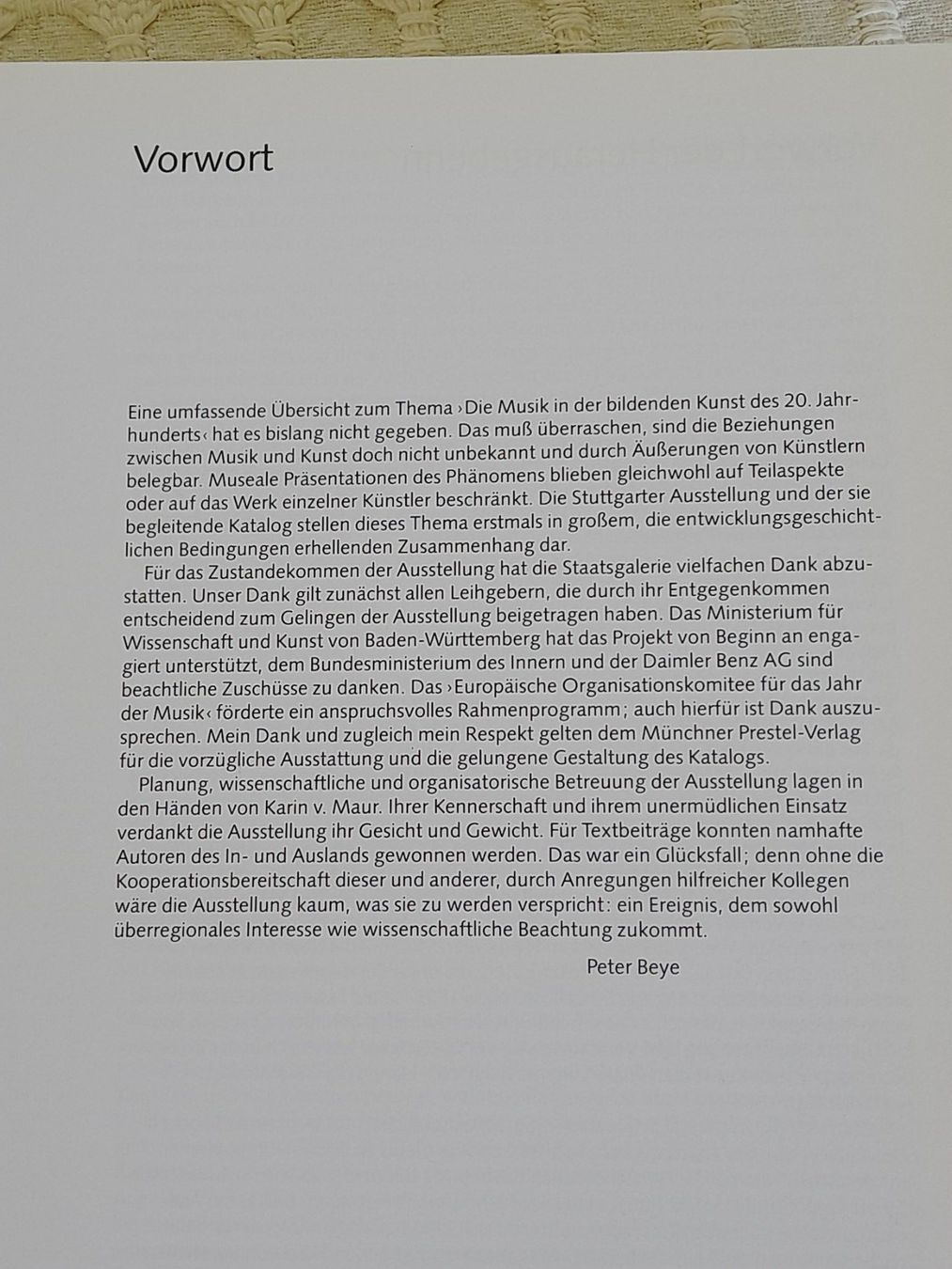 Libri: Buch " Vom Klang der Bilder " Prestel Verlag – Usato da Thun venduto da Treff.....e 4