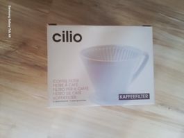 Cilio Kaffeefilter 4 Keramik, Ladenneu, Weiss - NP Fr. 29.00