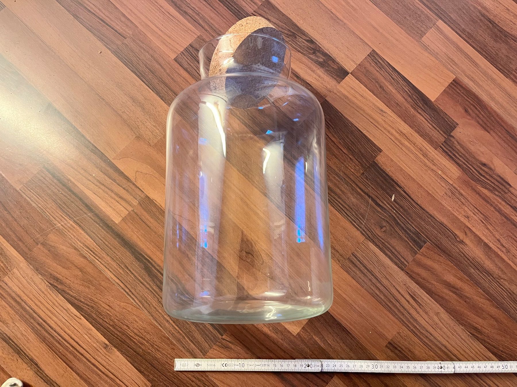 Bicchieri: Grosses Glas mit Korkdeckel - D24xh34cm – Usato da Zollikofen venduto da Lukimann 2
