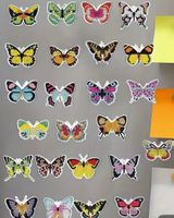 Diamond Painting: 24x Schmetterling- Kühlschrankmagnet