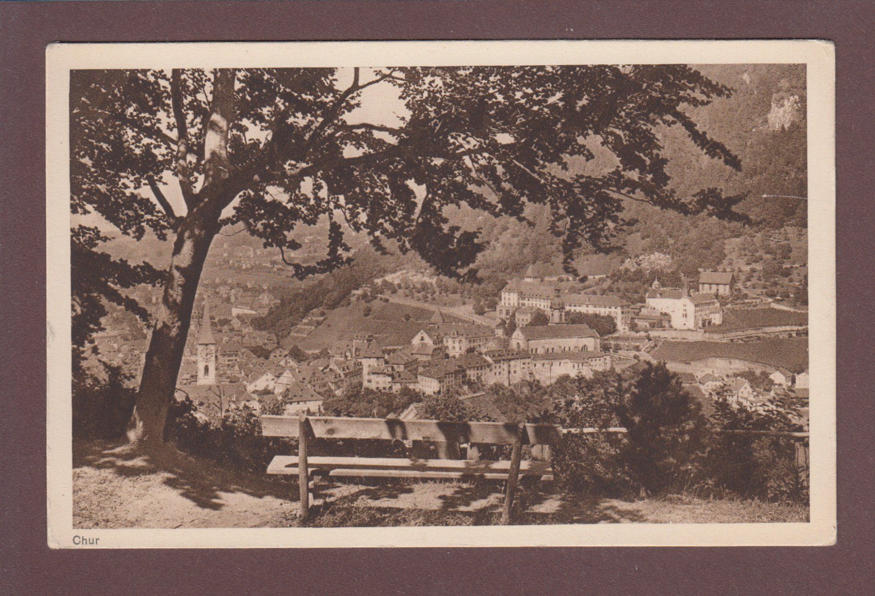 Cartoline postali: CHUR - Bank – Usato da Pully venduto da nicecards