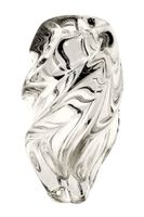 vase torsadé 16.5 cm verre ou cristal massif
