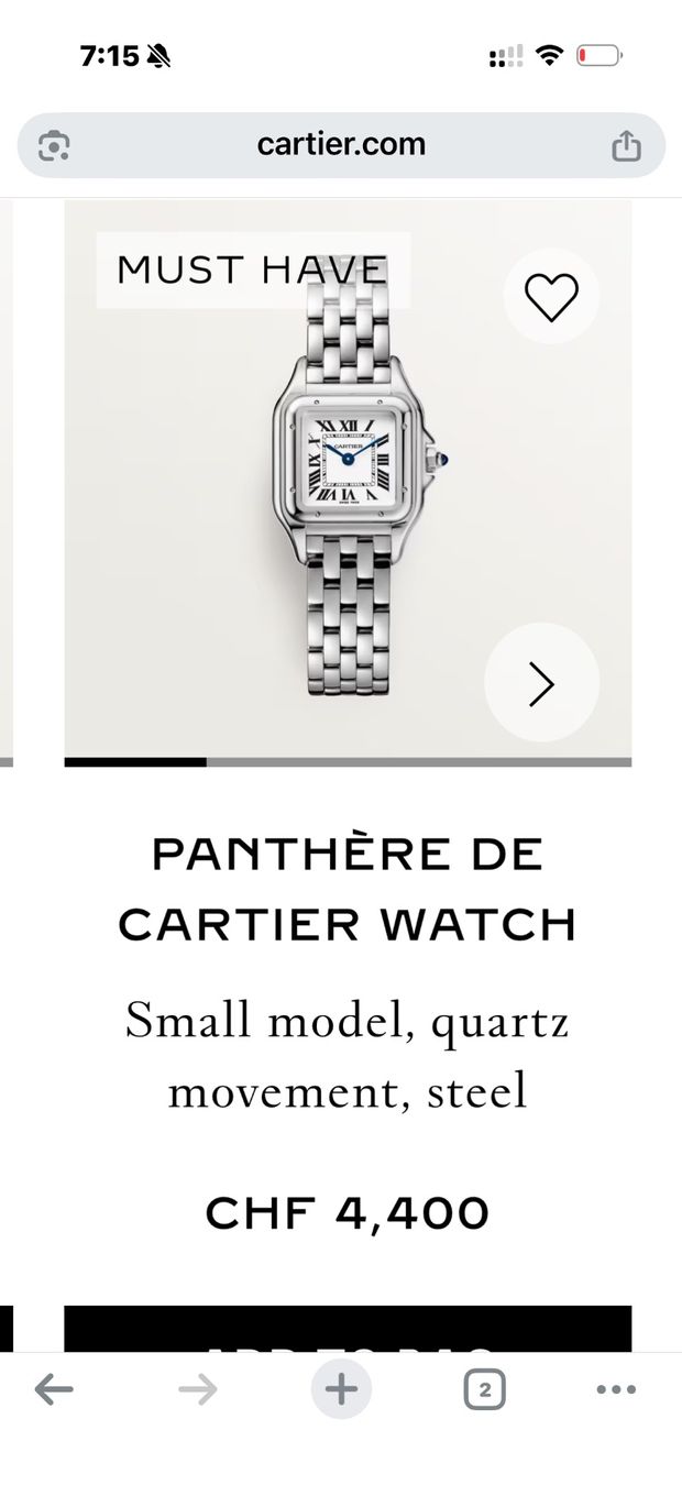 Cartier Orologi: Cartier Panthère Small | Full Set | Warranty until 2032 – Usato da Zürich venduto da ali_5gpz 9
