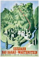 Original Plakat Bad Ragaz-Wartenstein 1935
