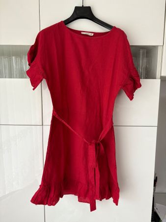 Mango Dress 45% Linen Size S