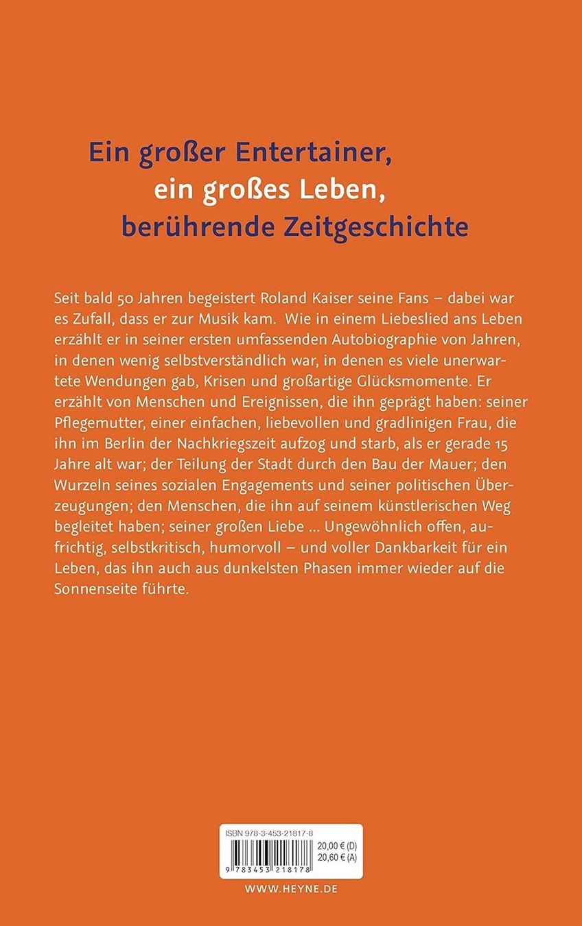 Libri: ROLAND KAISER -  Sonnenseite  -  Die Autobiographie – Usato da Dietlikon venduto da Web-Trader 1