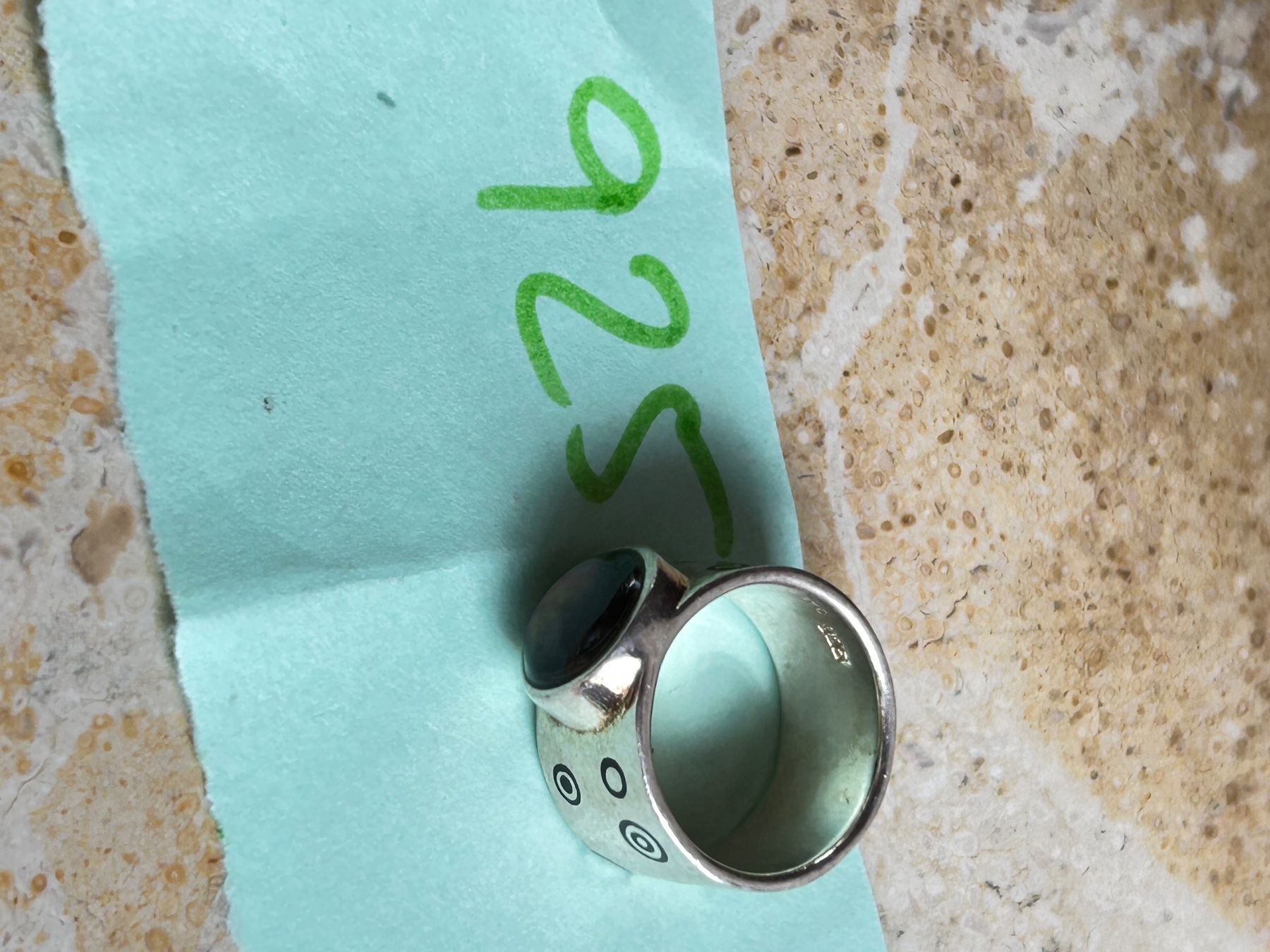Ringe: Silberring mit Muschel happy (53) – Gebraucht aus Dittingen von Bijoubelle 3