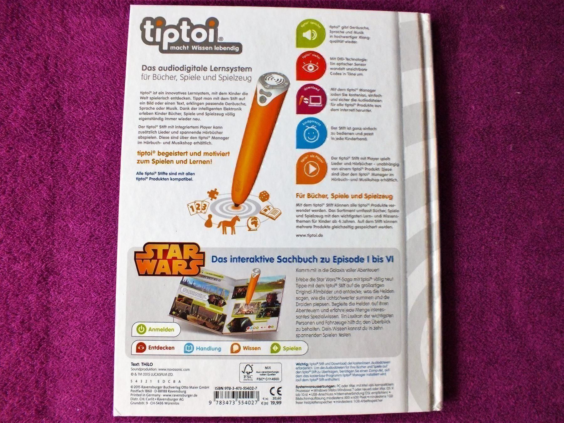Libri: tiptoi Buch - STAR WARS EPISODE I-VI – Usato da Müllheim Dorf venduto da Seeeule01 9