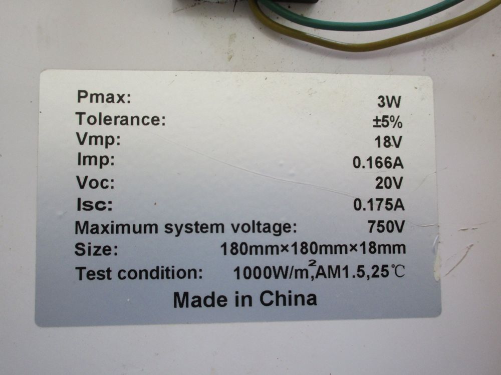 Dispositivi a energia solare: Solarmodul 2x 3W je 18 x 18 cm – Usato da Affoltern am Albis venduto da exasolar 2