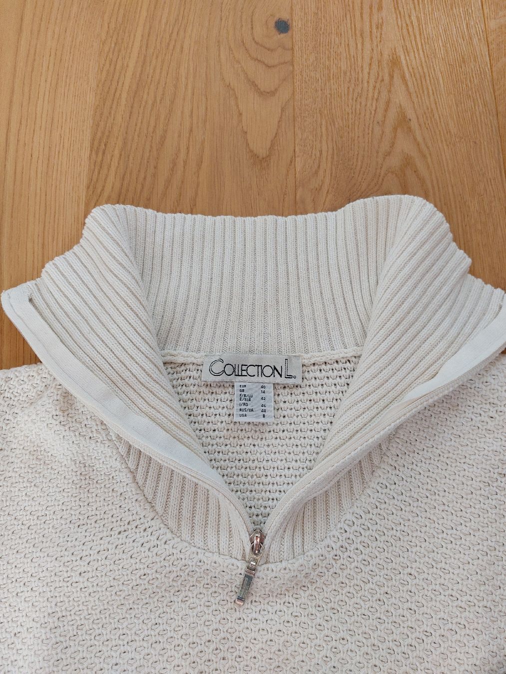 Pulls & Sweat-shirts: Strickpullover, wollweiss, Grösse 40 – D'occasion à Thun par tin_5pm6 1
