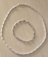 Parure collier + bracelet argent 925 -vintage