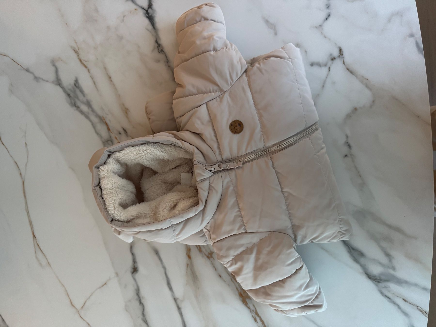 H&M Completi: Schneeanzug mit Teddyfutter - Helles Greige – Nuovo (secondo la descrizione) da Rain venduto da tan_karim 2