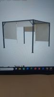 party zelt, wetterschutz, pergola , pavillon, dach, 2.9x2.9m