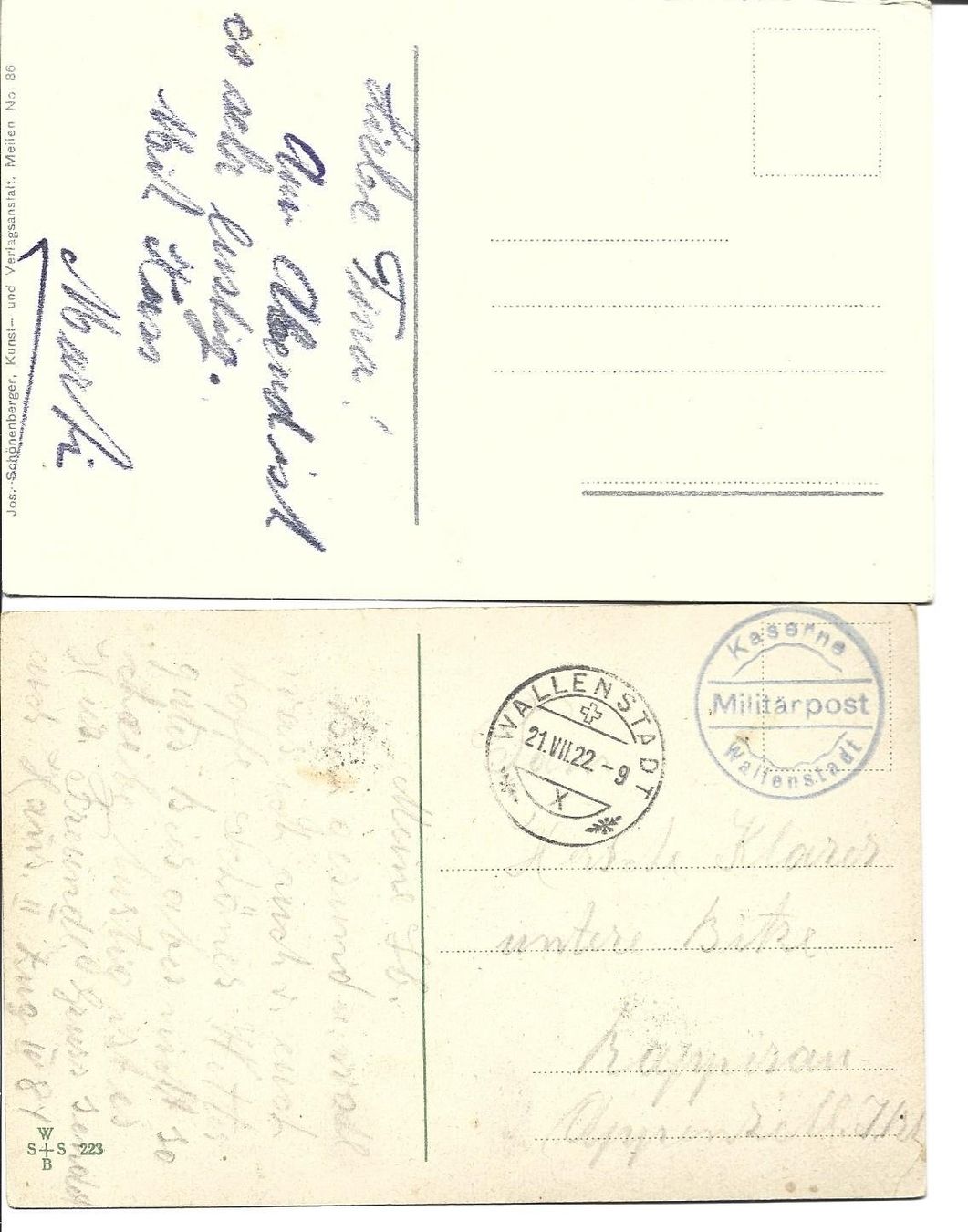 Cartoline postali: AK Militär  Juxkarten – Usato da Appenzell venduto da mai25 1