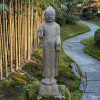 Garten Buddha Statue Naturstein Skulptur Tibet China Figur
