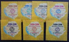 Sierra Leone British Lot mit alten Werten VII