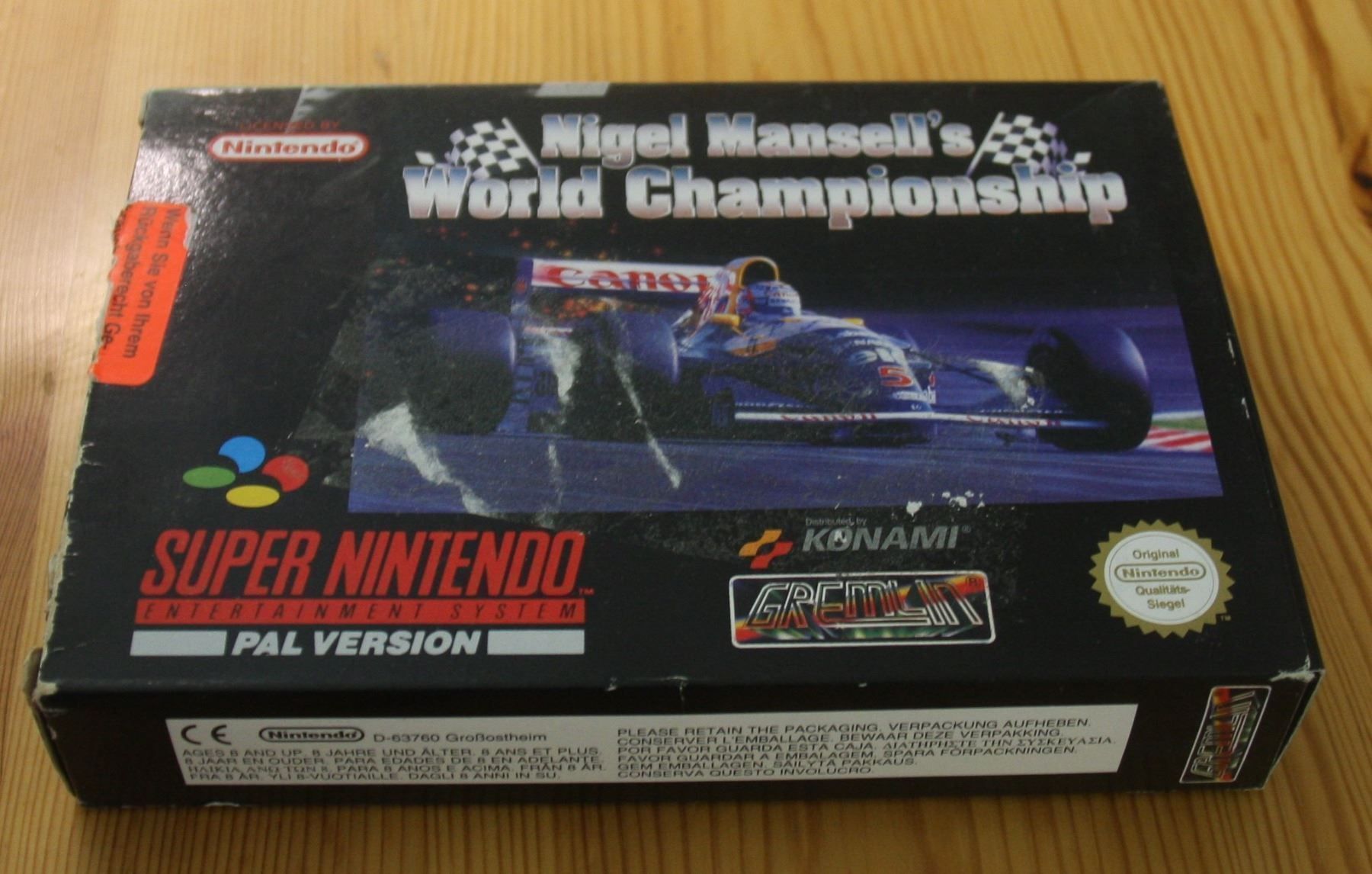 Giochi: Nigel Mansell´s World Championship SNES – Usato da Fisibach venduto da Retrogames24 1
