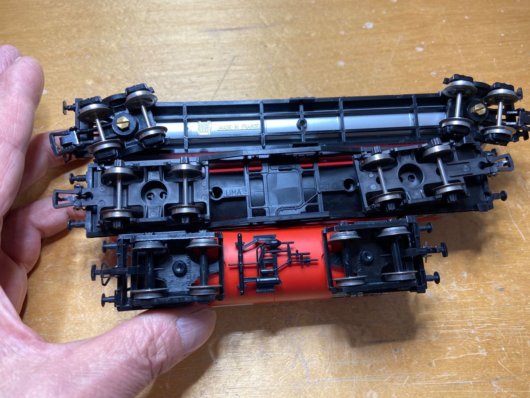 Lima Modellini di ferrovie: 3 Kesselwagen Lima Jouef Kleinbahn – Usato da Basel venduto da Relaphe 3