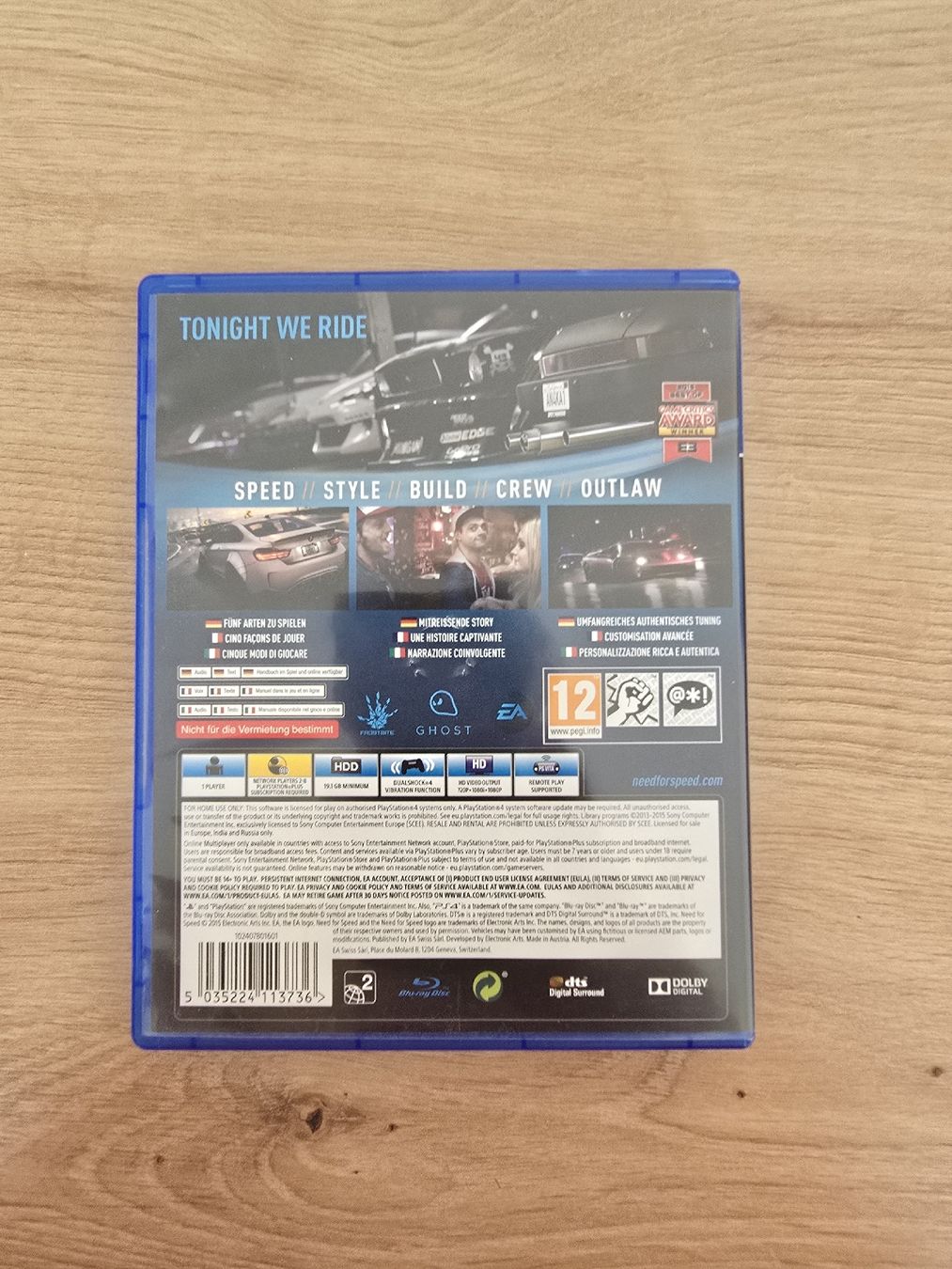 Sony Giochi: Need for Speed PS4 Spiel Ghost  – Usato da Chur venduto da 1996hiphop 1
