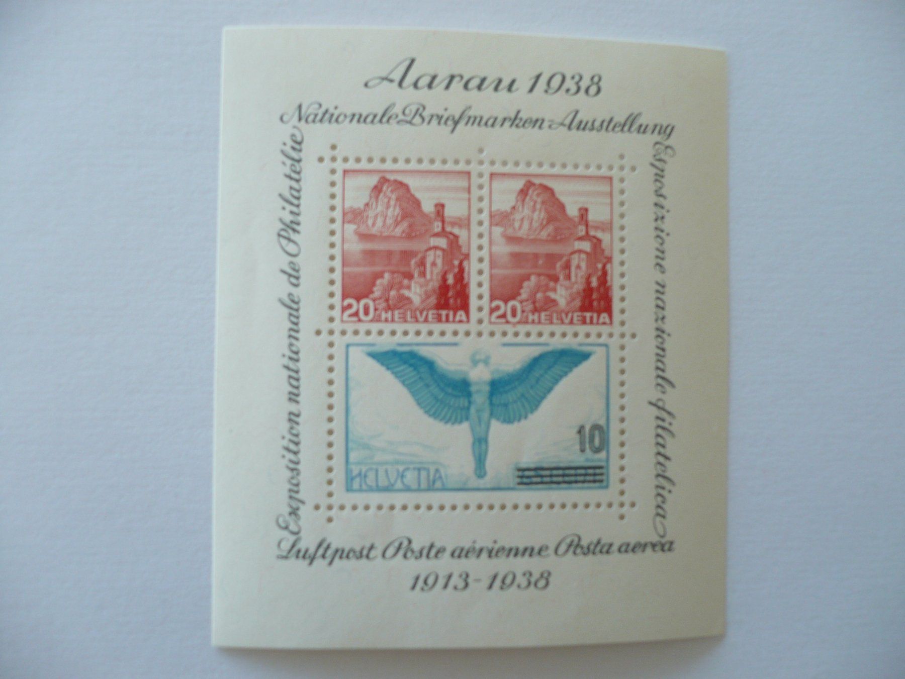 Tutti i francobolli: 1938 Aarauer Block ungebr. SBK W11 – Usato da Zürich venduto da saltandpepper008
