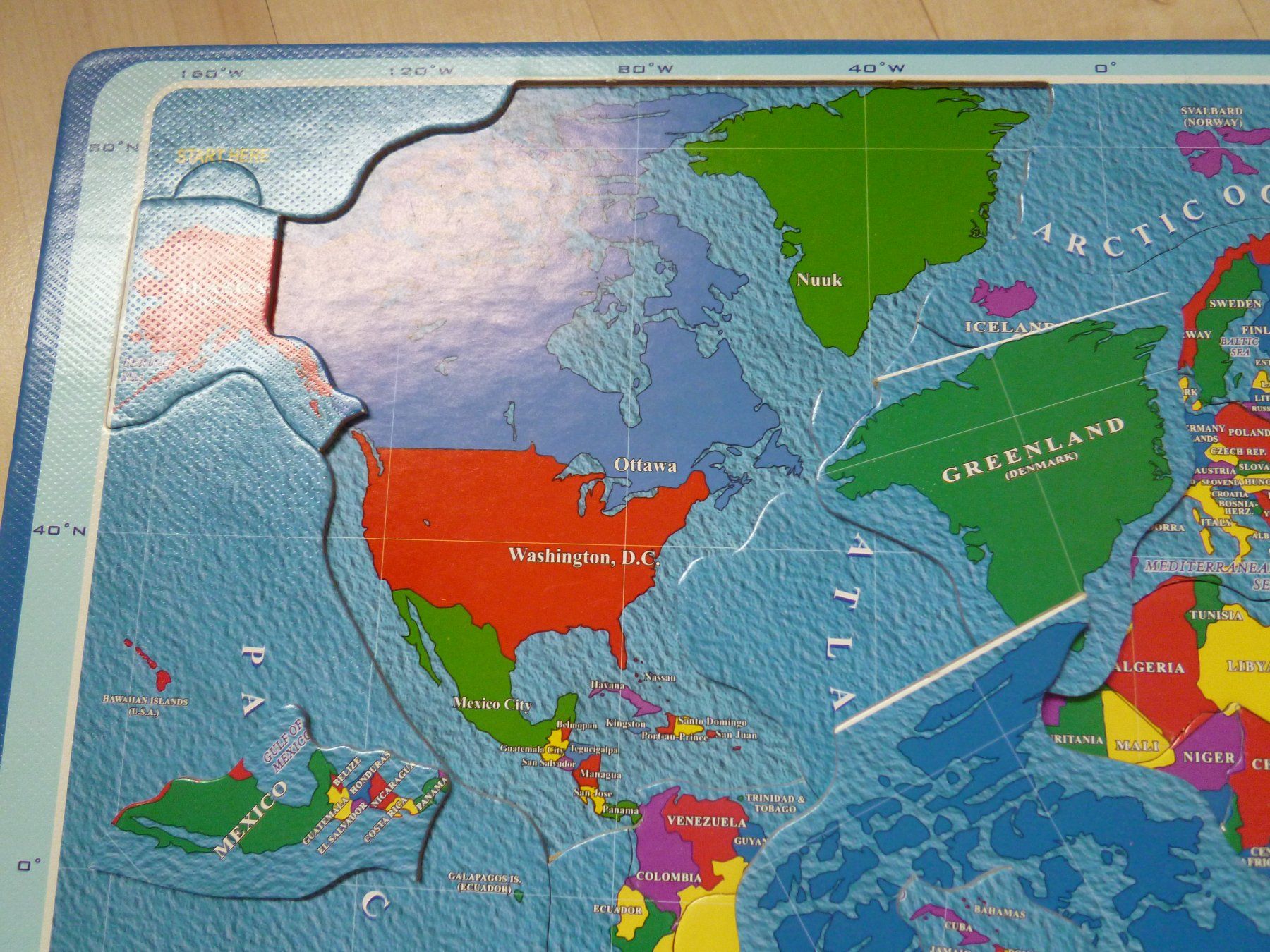 Puzzle: WORLD MAP Puzzle  "vintage"  36 Teilig Karton – Usato da Dättlikon venduto da Mamakuga 5