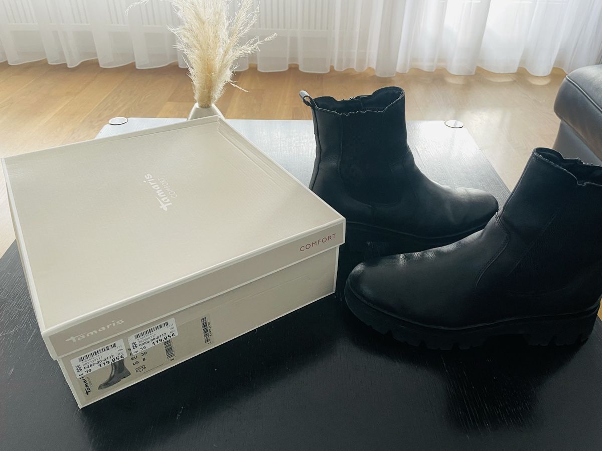 Scarpe per ragazze: Tamaris Stiefeletten Schwarz, Gr. 39 – Usato da Thun venduto da Adrian131 4