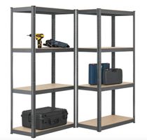 Lagerregal Easy 2er Set 160x80x40 cm Grau - Gratis Versand