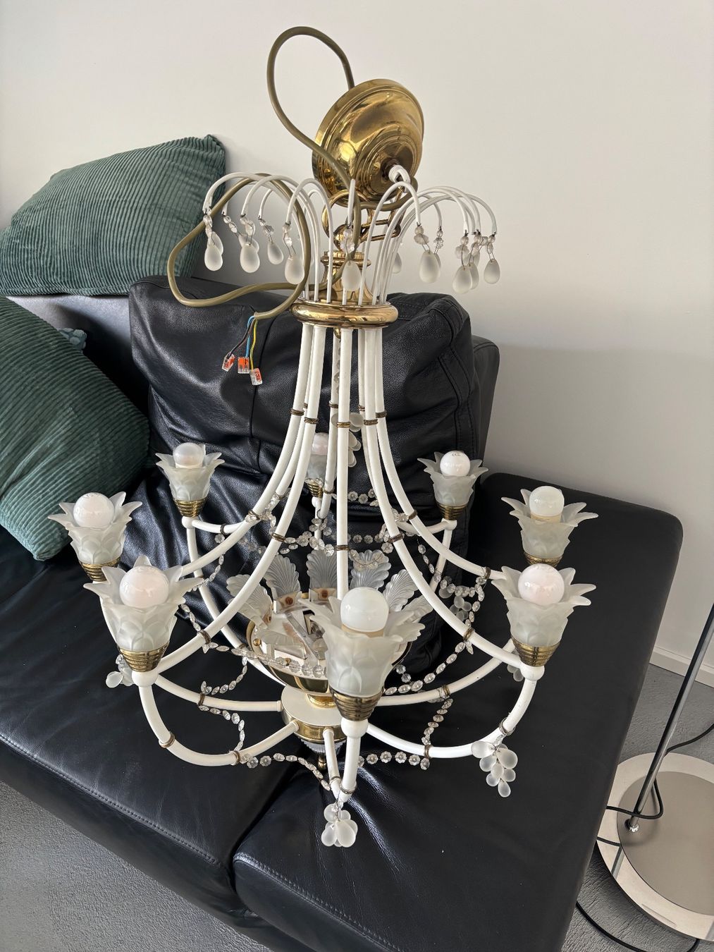 Lampadari & plafoniere: Vintage Murano Blumen Kronleuchter – Usato da Ettingen venduto da Reto_62 1