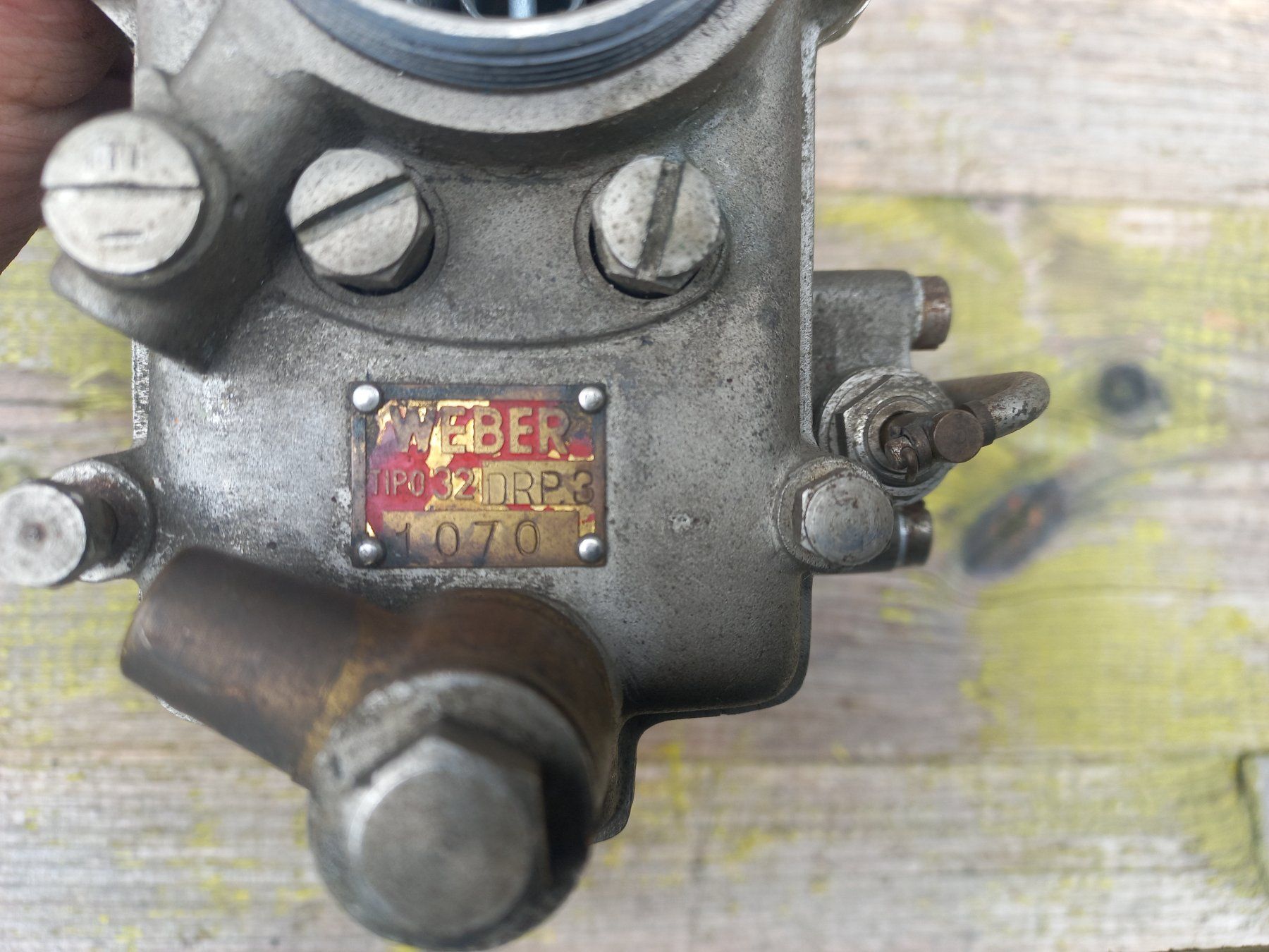 Tutti pezzi di ricambio auto: rarer Oldtimer Messing / Bronze Vergaser WEBER Tipo 32 DRP 3 – Usato da Dulliken venduto da Dullikenlerchclassic 6