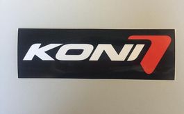 Koni Stossdämpfer Fahrwerk Sticker Aufkleber schwarz 19.8cm