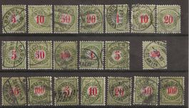 TAX99 - Lot de timbres taxe type chiffre
