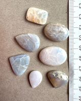 7 Stk  Cabochons Opal echt  neu gross    LOT  Sammlung