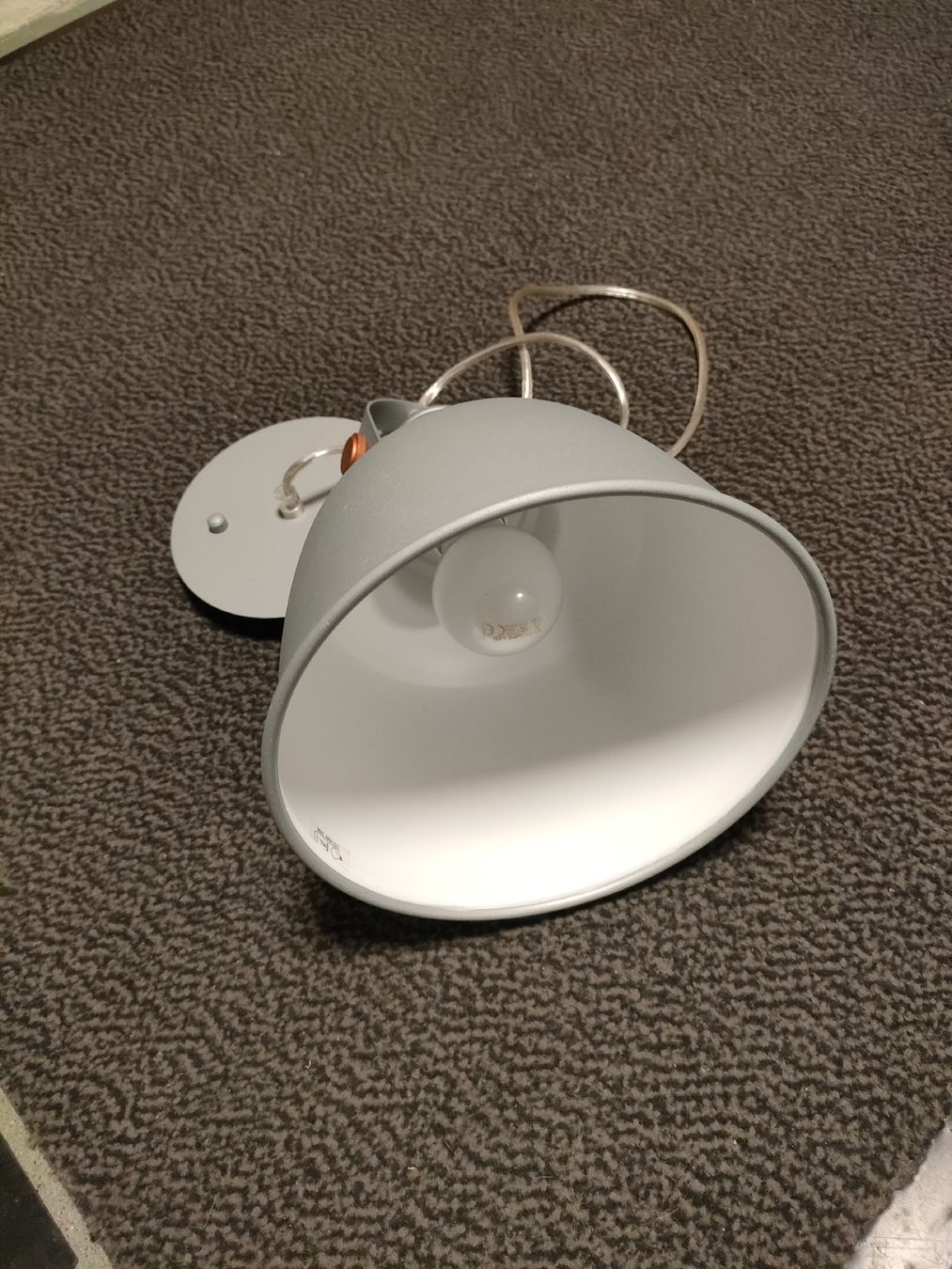 Lampade: Hängeleuchte grau Industrielampe gebraucht – Usato da Thayngen venduto da Pepe008 2