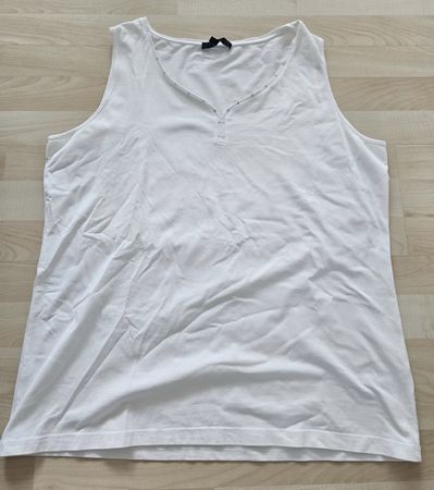 Weißes ärmelloses Top mit Glitzer