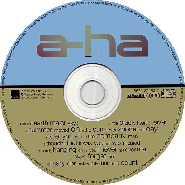 CDs: a-ha - Minor Earth Major Sky – Gebraucht aus Unterbch von uqliv 2