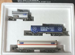 Märklin HO 4787 Set 3 Wagons citernes "ETRA AG 50 ans" SBB
