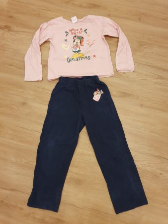 Disney Minnie, Schlafanzug Weihnachten, Gr. 122 / 128