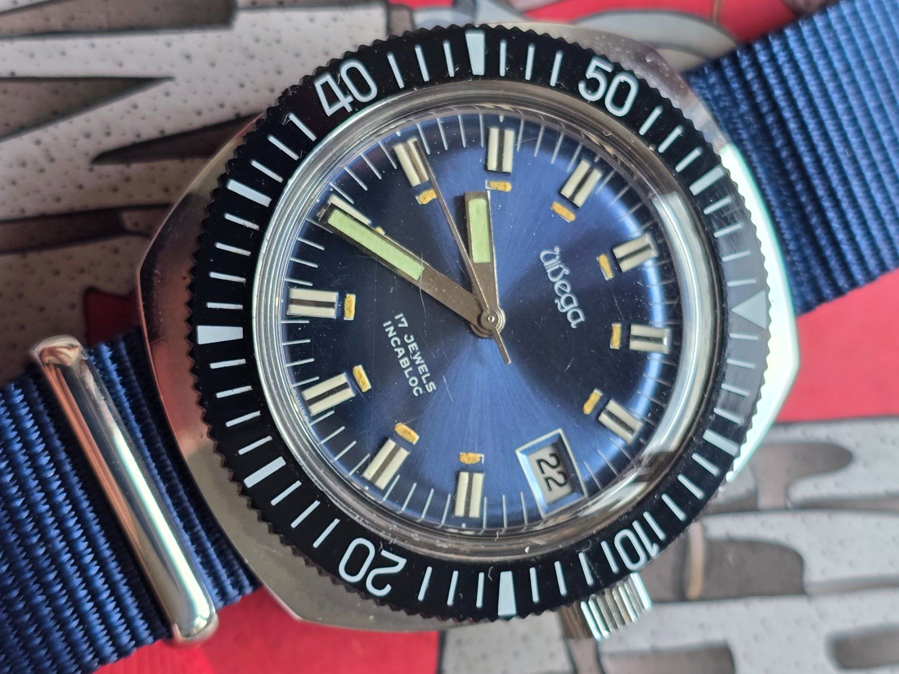 Wega Orologi: 705 Wega Taucher HA Wunderschoen – Usato da Muri AG venduto da Corredor 8