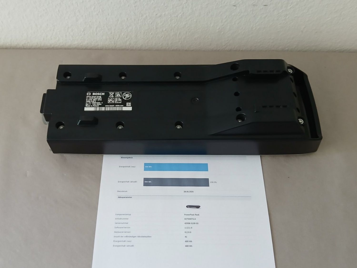Bosch Batterie: Bosch Powerpack 400 Akku mit 400Wh - Flyer - Messbericht – Usato da Winterthur venduto da .-thx-. 8