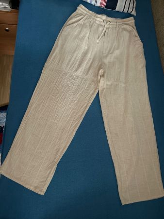 Leichte Sommerhose Leinenoptik, XL, beige, super Zustand