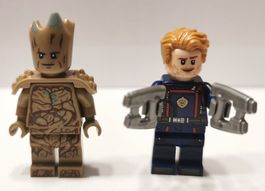 Lego Marvel Super Heroes Minifiguren Groot und Star-Lord Neu