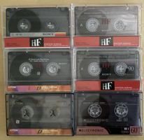 Cassetten  Audio Tapes TDK, Sony, M Electronic gelöscht